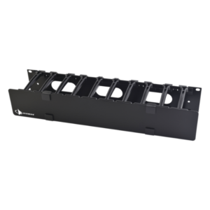 Siemon HCM-4-2U-D Organizador de cable Horizontal Routeit Doble 2RU, Negro