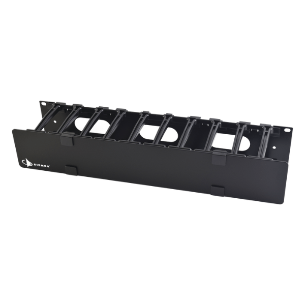 Siemon HCM-4-2U-D Organizador de cable Horizontal Routeit Doble 2RU, Negro