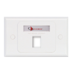 Siemon MX-HFP-01-02B Siemon Face Plate Horizontal de 1 Puerto