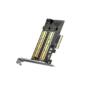 Tarjeta PCIe x4 para SSD x2 M.2 - NVME/SATA - UGREEN | CM302 (70504)