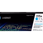 Tóner HP 215A W2311A cian original, compatible con impresoras HP Color LaserJet Pro M155, M182 y M183, con rendimiento de hasta 850 páginas.