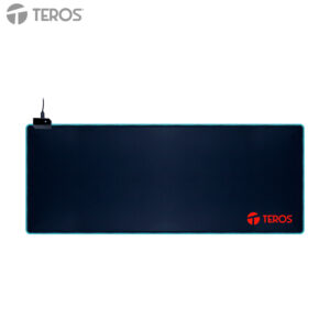Mousepad gamer TEROS TE-3020G, diseño impreso e iluminación RGB - Imagen 1